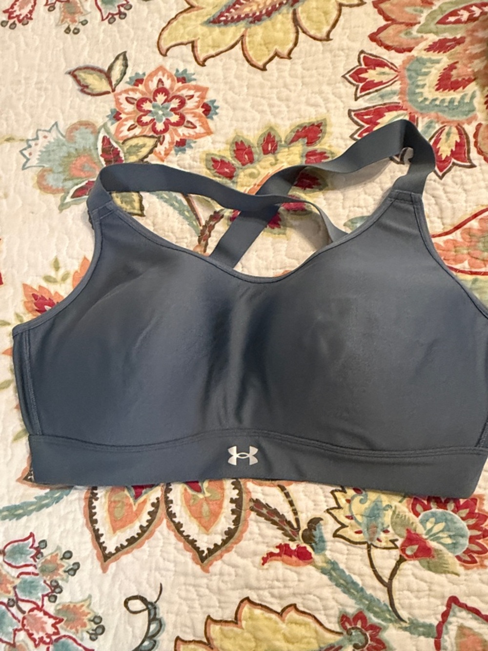 Under Armour Slate Blue Crossback Sports Bra